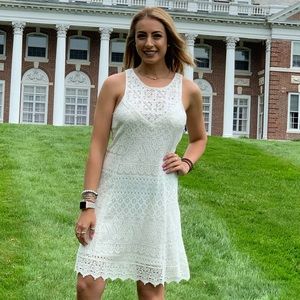 White Abercombie dress